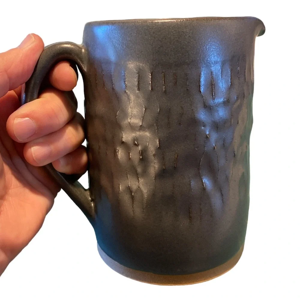 Beautiful hand thrown pitcher.